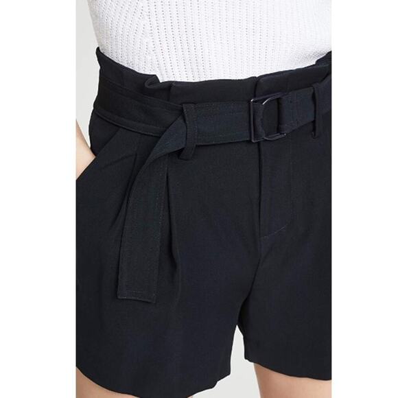 Vince Belted Shorts in Cobalt. - Picture 5 of 7